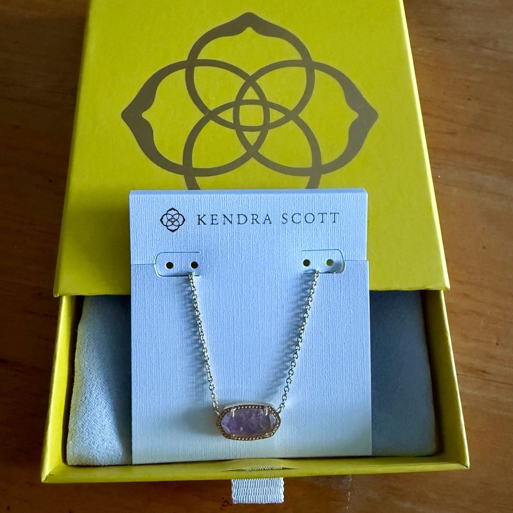 Kendra Scott Amethyst Pendant Necklace